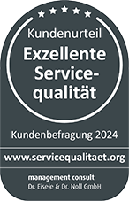 Siegel "Exzellente Servicequalität"