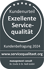 Siegel "Exzellente Servicequalit&auml;t"