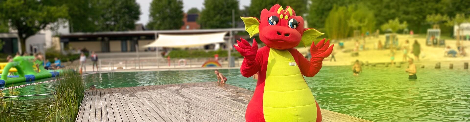 Drache Sofine, das Maskottchen der Stadtwerke Ostmünsterland Drache Sofine, das Maskottchen der Stadtwerke Ostmünsterland