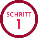 Icon Schritt 1 Icon Schritt 1