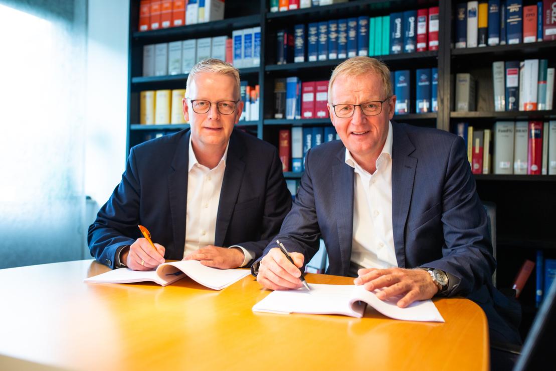 Winfried Münsterkötter und Rolf Berlemann, Geschäftsführer der Stadtwerke Ostmünsterland Winfried Münsterkötter und Rolf Berlemann, Geschäftsführer der Stadtwerke Ostmünsterland