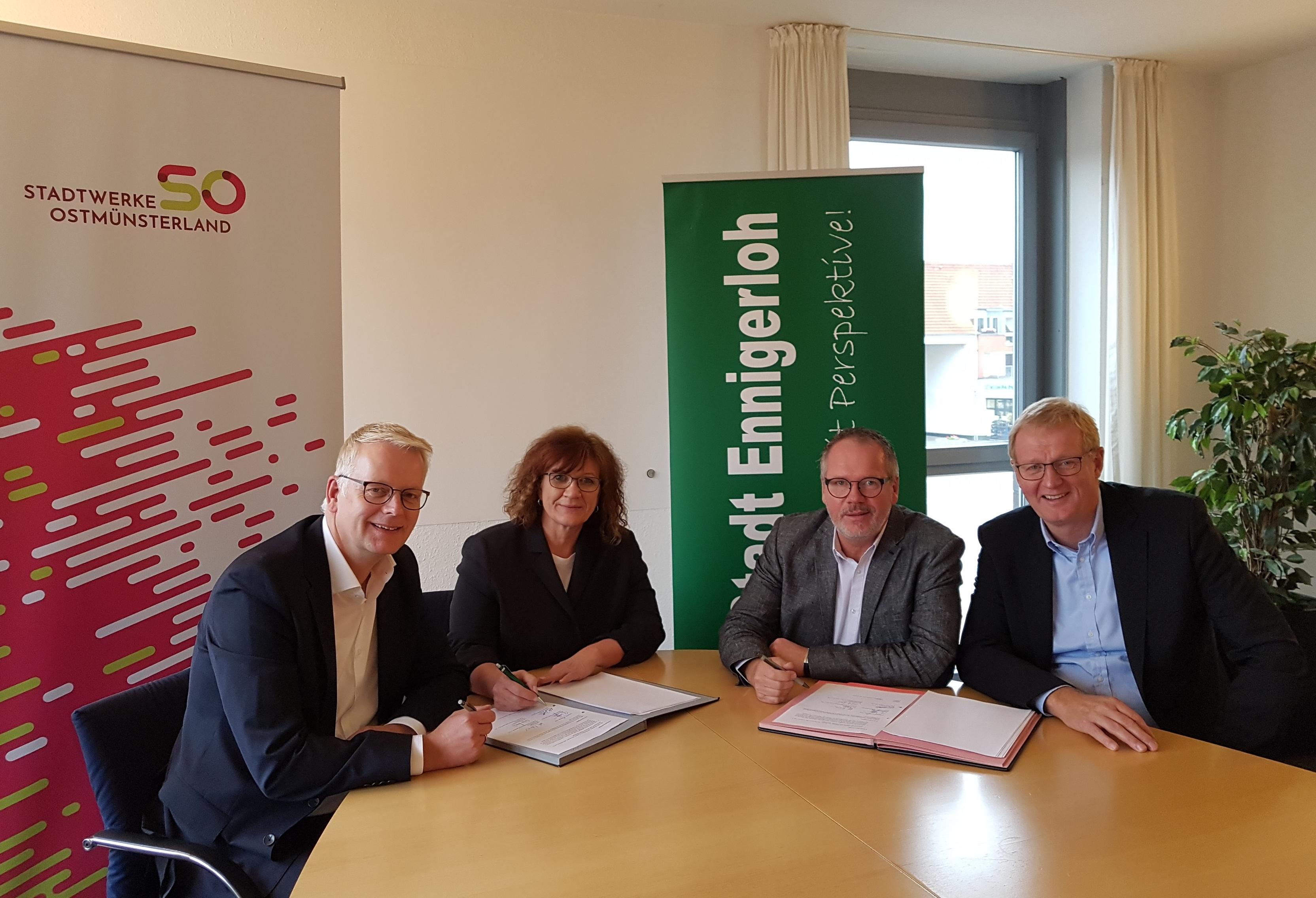 Stadtwerke Ostmünsterland unterzeichnen Gaskonzession in Ennigerloh