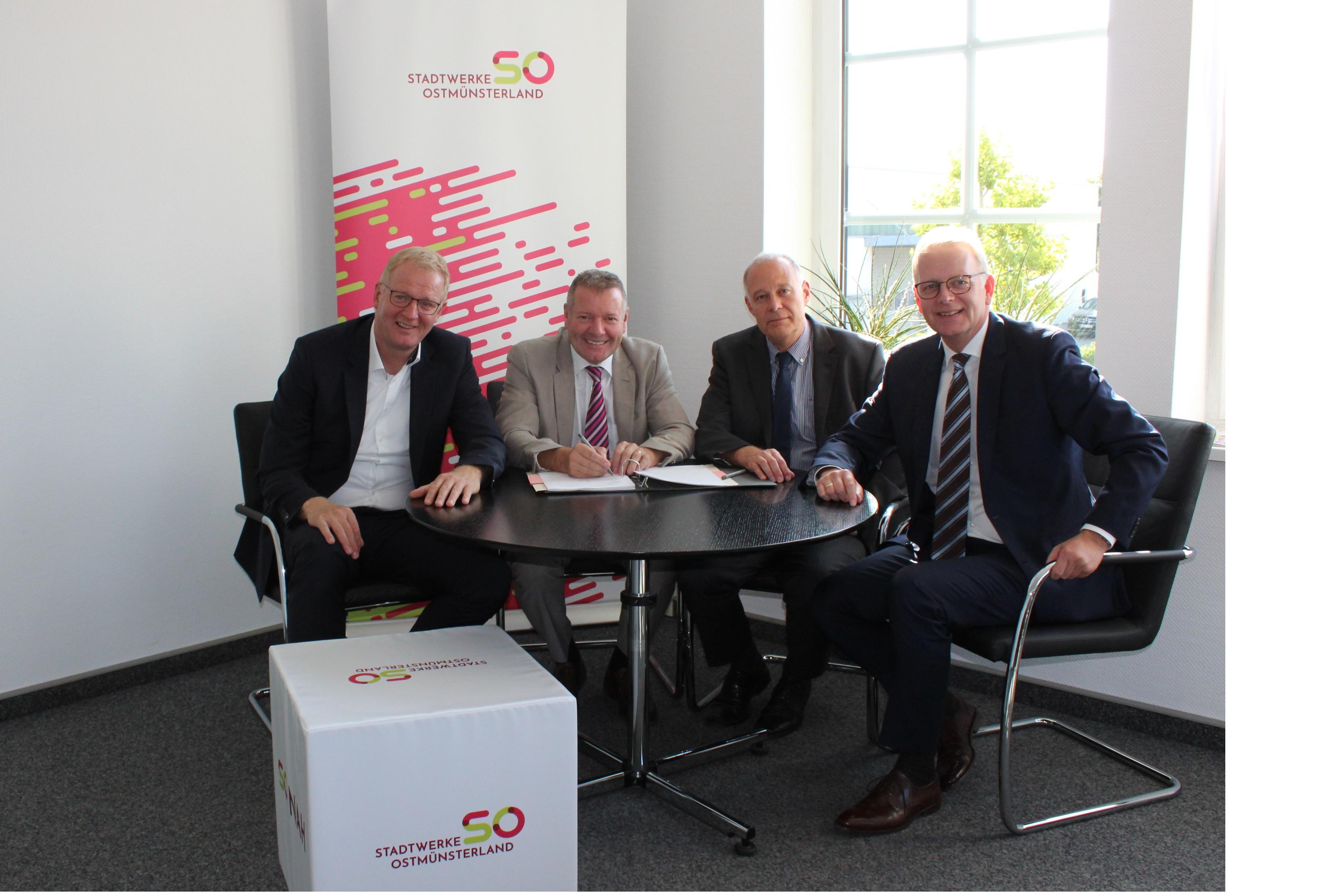 Stadtwerke Ostmünsterland unterzeichnen Konzessionsverträge in Ostbevern