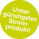 Störer "Unser günstigstes Stromprodukt"