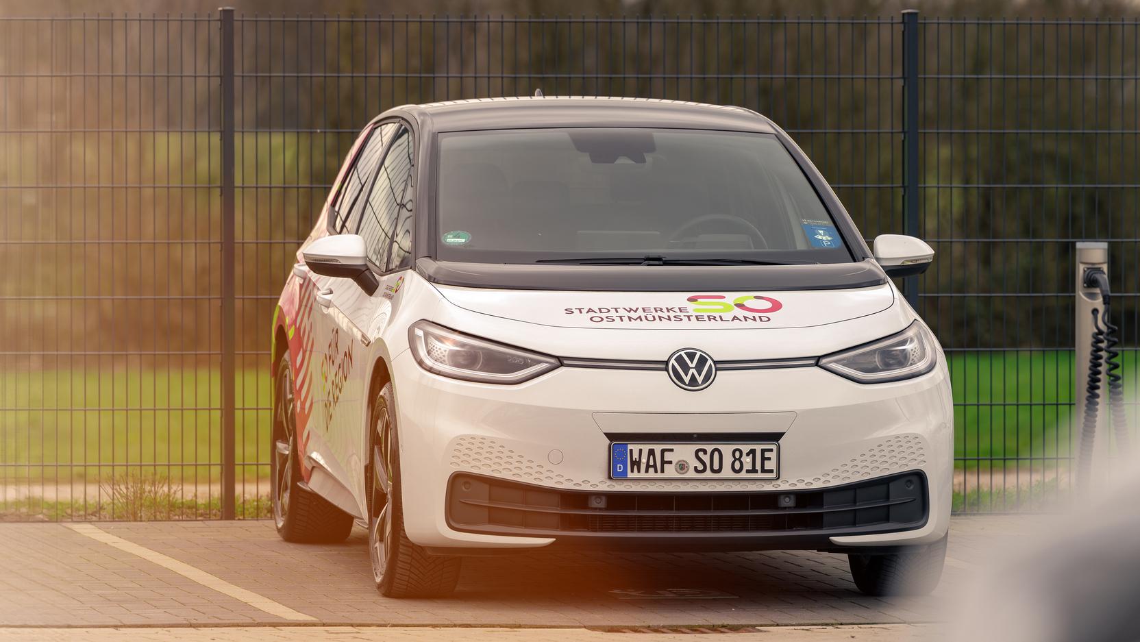 E-Auto der Stadtwerke Ostm&uuml;nsterland