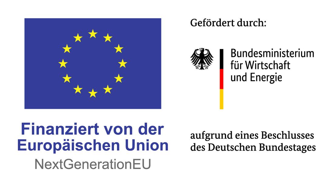 Logo F&ouml;rderung Bundesministerium f&uuml;r Wirtschaft und Energie